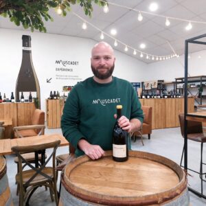 Pull vert à col rond Muscadet